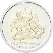¼ Angel - Elizabeth II 3rd portrait reverse image