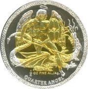 ¼ Angel - Elizabeth II Gold Angel reverse image