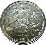 1 Angel - Elizabeth II 4th portrait, United Kingdom, 2014-2015 reverse image