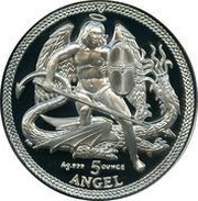 5 Angel - Elizabeth II Archangel Michael reverse image