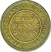 Half Penny Bank Token, United Kingdom, 1813 reverse image