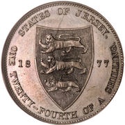 1⁄24 Shilling - Victoria, United Kingdom, 1877-1894 reverse image