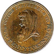 1 Penny Bank Token obverse image