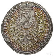 ½ Thaler - Christian, Bohemia, 1666-1671 reverse image