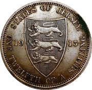 1⁄12 Shilling - George V reverse image
