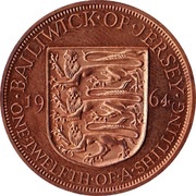 1⁄12 Shilling - Elizabeth II 1st portrait, United Kingdom, 1957-1964 reverse image