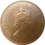 1⁄12 Shilling - Elizabeth II 1st portrait; Charles II obverse image