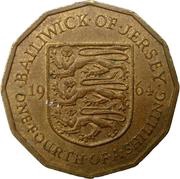 ¼ Shilling - Elizabeth II 1st portrait reverse image