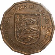 ¼ Shilling - Elizabeth II Battle of Hastings reverse image