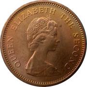 ½ Penny - Elizabeth II 2nd portrait obverse image