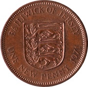 1 New Penny - Elizabeth II 2nd portrait, United Kingdom, 1971-1980 reverse image