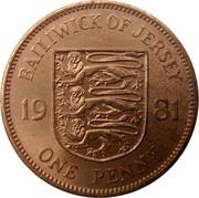 1 Penny - Elizabeth II 2nd portrait, United Kingdom, 1981 reverse image
