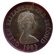 1 Penny - Elizabeth II 2nd portrait; Silver issue obverse image