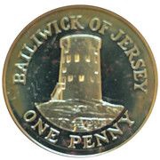 1 Penny - Elizabeth II 2nd portrait; Silver issue, United Kingdom, 1983 reverse image