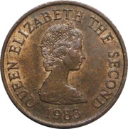 1 Penny - Elizabeth II 2nd portrait obverse image