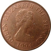 1 Penny - Elizabeth II 2nd portrait obverse image