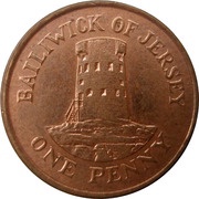 1 Penny - Elizabeth II 2nd portrait, United Kingdom, 1994-1997 reverse image
