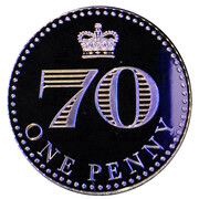 1 Penny Elizabeth II The platinum jubilee penny, United Kingdom, 2022 reverse image