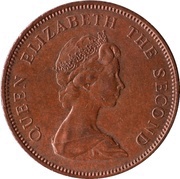 2 New Pence - Elizabeth II 2nd portrait obverse image