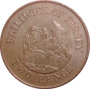 2 Pence - Elizabeth II 2nd portrait, United Kingdom, 1983-1992 reverse image