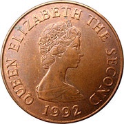 2 Pence - Elizabeth II 2nd portrait, magnetic obverse image