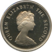 5 New Pence - Elizabeth II 2nd portrait obverse image