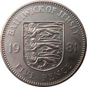 5 Pence - Elizabeth II 2nd portrait, United Kingdom, 1981 reverse image