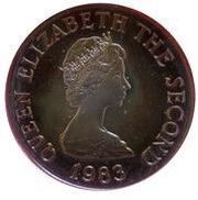 5 Pence - Elizabeth II 2nd portrait; Silver issue obverse image