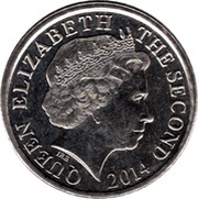 5 Pence - Elizabeth II 4th portrait, magnetic obverse image