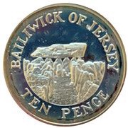 10 Pence - Elizabeth II 2nd portrait; Silver issue, United Kingdom, 1983 reverse image