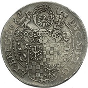 1 Thaler - Johann Christian and Georg Rudolf, Bohemia, 1606-1610 reverse image