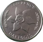 10 Pence - Elizabeth II Daffodil, United Kingdom, 2022 reverse image