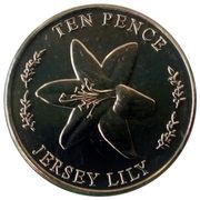 10 Pence - Elizabeth II Jersey Lily, United Kingdom, 2022 reverse image