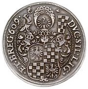 1 Thaler - Johann Christian and Georg Rudolf, Bohemia, 1609 reverse image