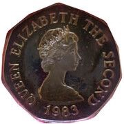 20 Pence - Elizabeth II 2nd portrait; Silver issue obverse image