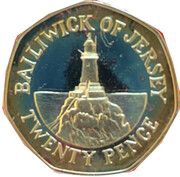 20 Pence - Elizabeth II 2nd portrait; Silver issue, United Kingdom, 1983 reverse image