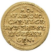 ½ Ducat - Johann Christian and Georg Rudolf, Bohemia, 1610 reverse image