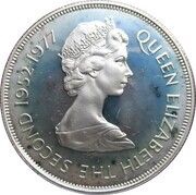 25 Pence - Elizabeth II Silver Jubilee; Silver Proof obverse image