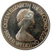 50 Pence - Elizabeth II Silver Wedding obverse image