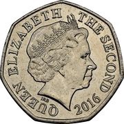 50 Pence - Elizabeth II 4th portrait obverse image
