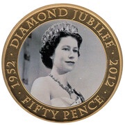 50 Pence - Elizabeth II Diamond Jubilee - photo 1959 reverse image