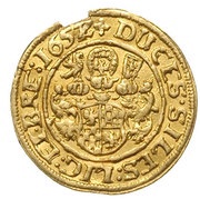 ½ Ducat - Georg III, Ludwig IV and Christian, Bohemia, 1653-1656 reverse image