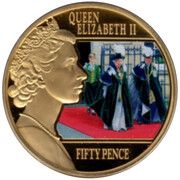 50 Pence - Elizabeth II Order of the Thistle, United Kingdom, 2015 reverse image