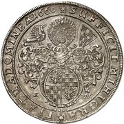 1 Thaler - Georg III, Ludwig IV and Christian, Bohemia, 1660 reverse image