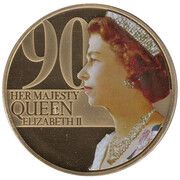 50 Pence - Elizabeth II 90th Anniversary of HM Queen Elizabeth II, United Kingdom, 2016 reverse image