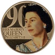 50 Pence - Elizabeth II 90th Anniversary of HM Queen Elizabeth II, United Kingdom, 2016 reverse image