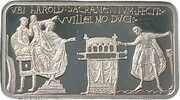 50 Pence - Elizabeth II Bayeux Tapestry - 1 Harold make oath to Duke William, United Kingdom, 2016 reverse image