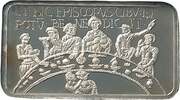 50 Pence - Elizabeth II Bayeux Tapestry - 7 Bishop blessing food, United Kingdom, 2016 reverse image