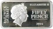 50 Pence - Elizabeth II Bayeux Tapestry - 8 Knights have left Hastings obverse image