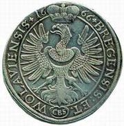 1 Thaler - Christian, Bohemia, 1666-1672 reverse image